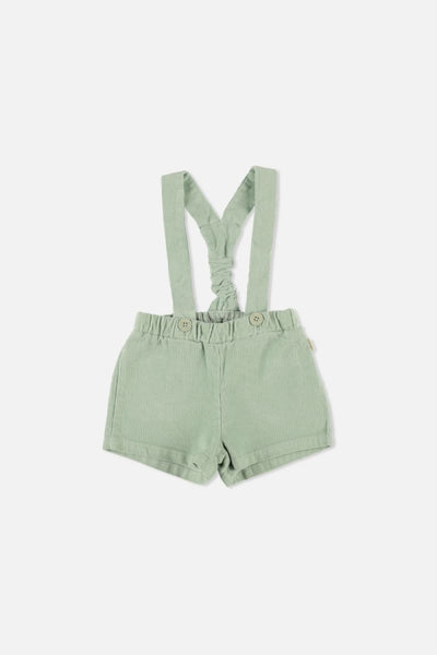 Pinwale Corduroy Baby Overalls - Green - 3M - Overalls