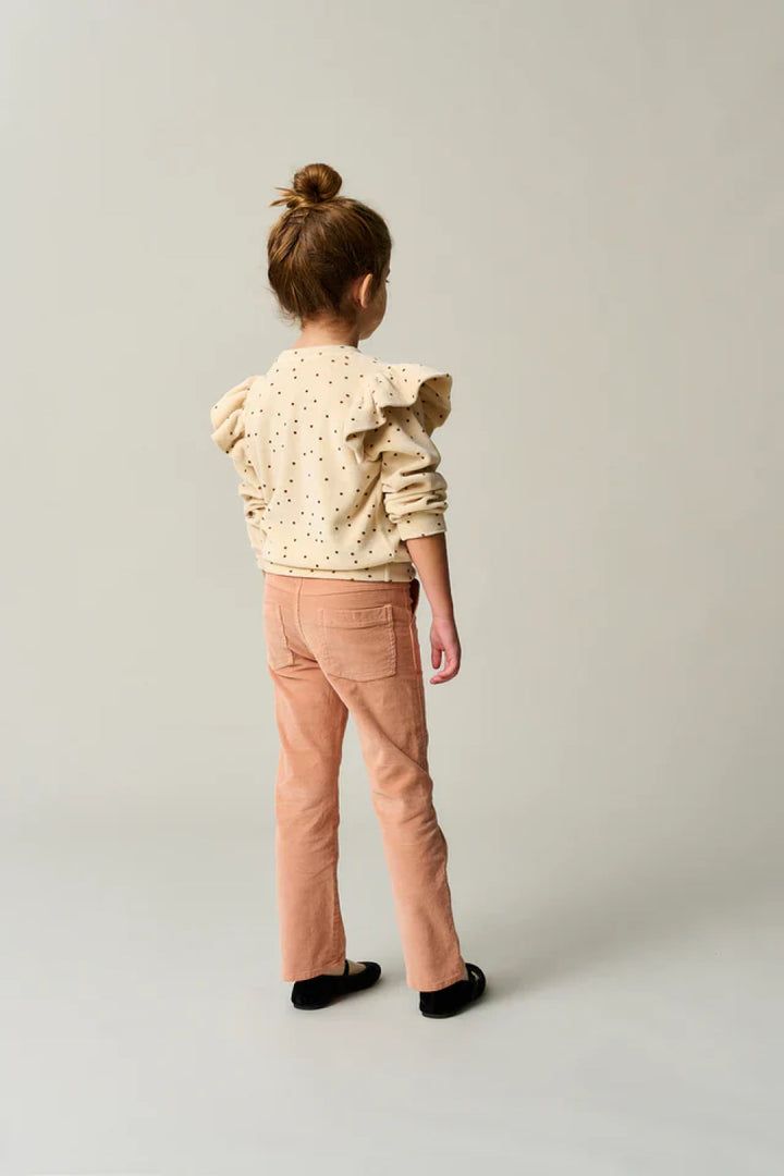 Pinwale Corduroy Flared Pants - Pink - Pants