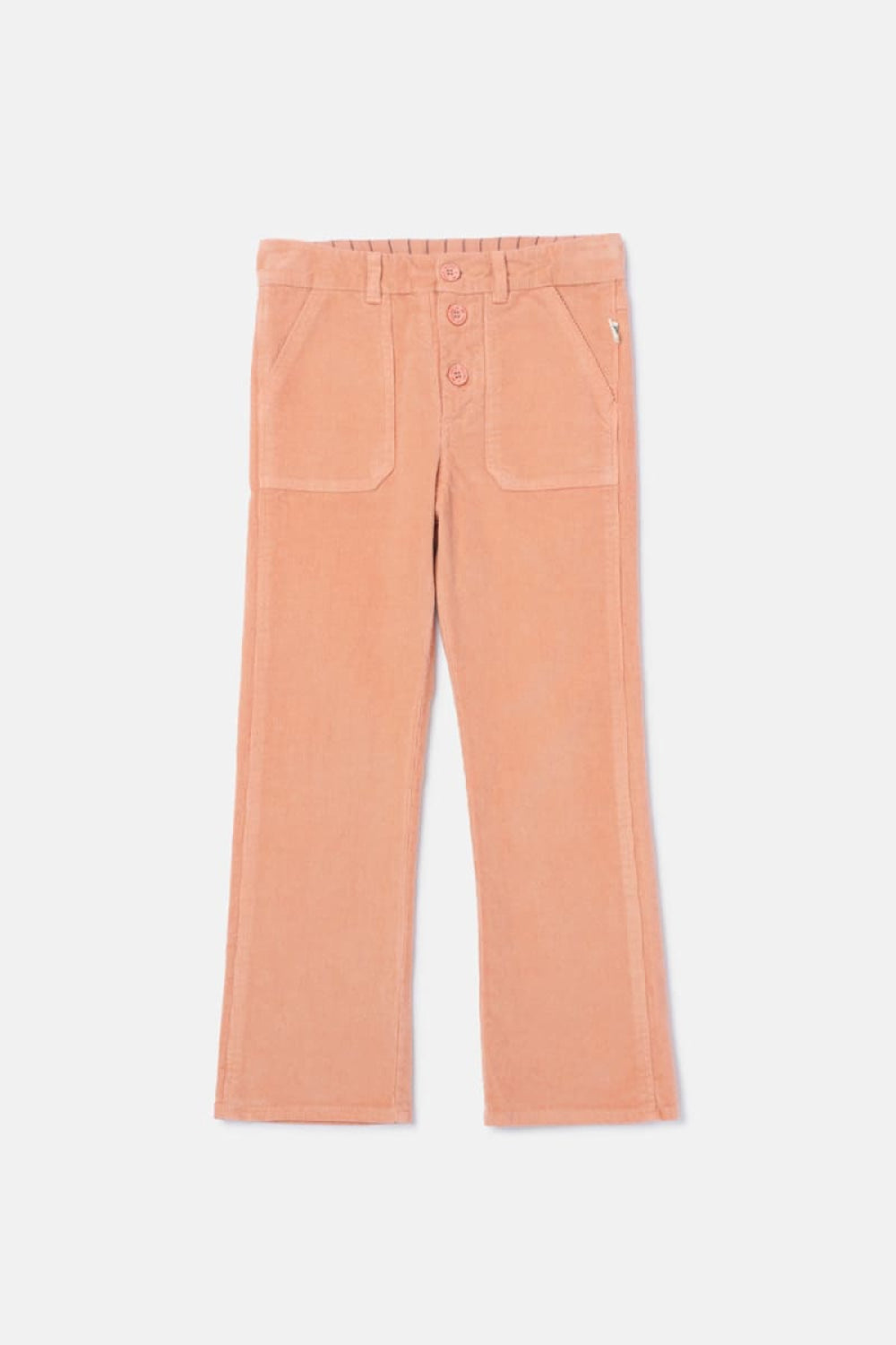 Pinwale Corduroy Flared Pants - Pink - Pants