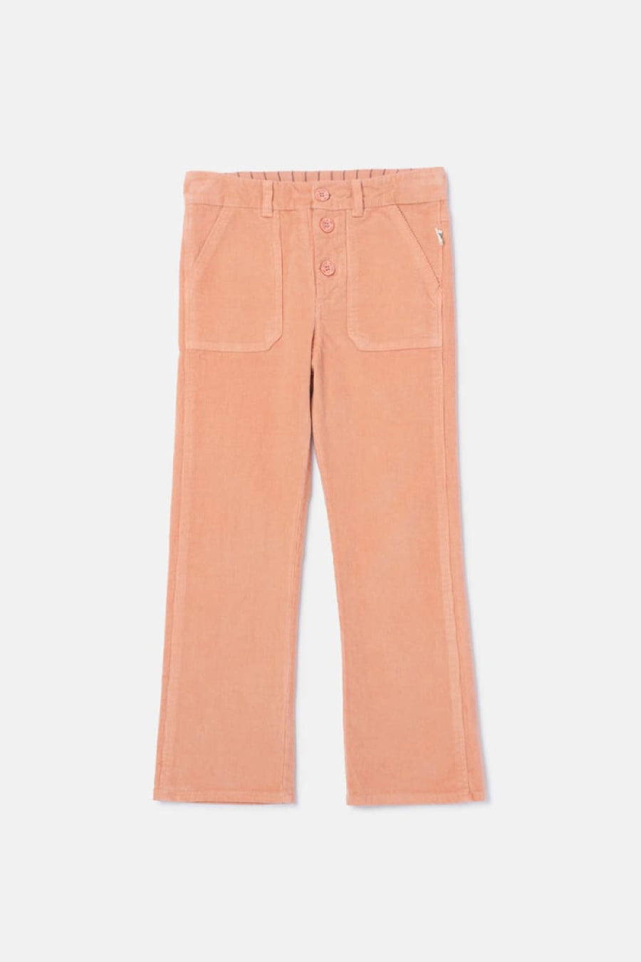Pinwale Corduroy Flared Pants - Pink - Pants