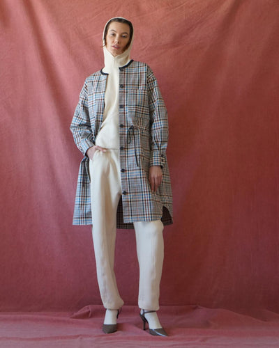 Plaid Anorak Dress - Multi - M/L - Anorak