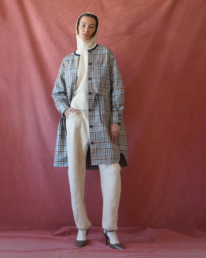 Plaid Anorak Dress - Multi - M/L - Anorak