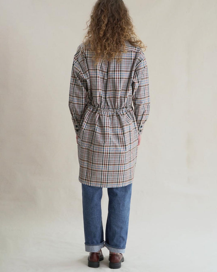 Plaid Anorak Dress - Multi - M/L - Anorak