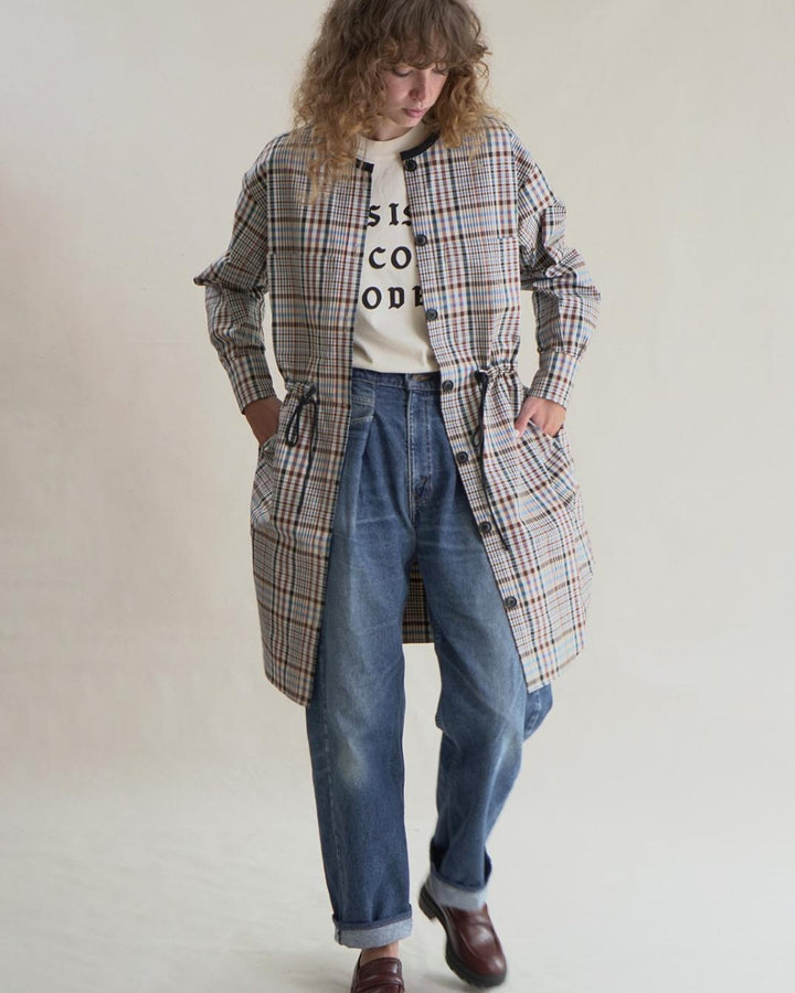 Plaid Anorak Dress - Multi - M/L - Anorak