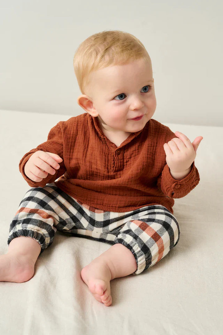 Plaid Check Baby Pants - Unique - 6M - Pants