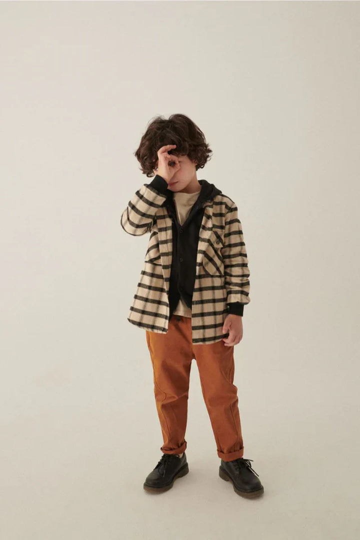 Plaid Contrast Shirt - Multi - 10Y - Button Down Shirt