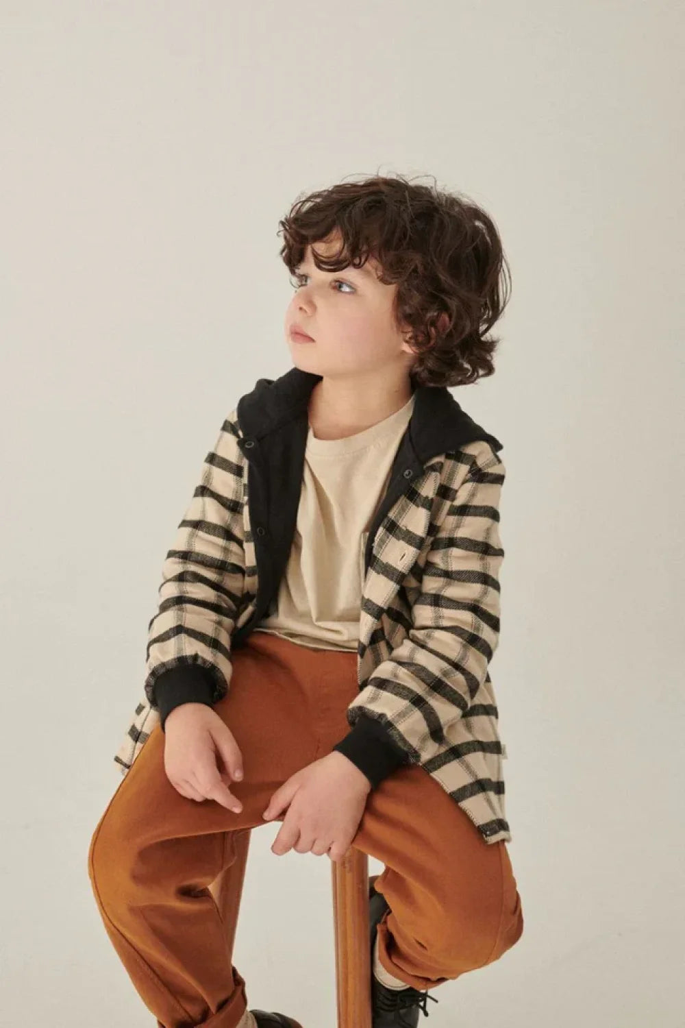 Plaid Contrast Shirt - Multi - 10Y - Button Down Shirt