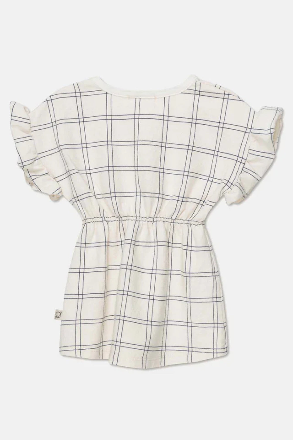 Plaid crepe baby dress - Ivory - Dresses