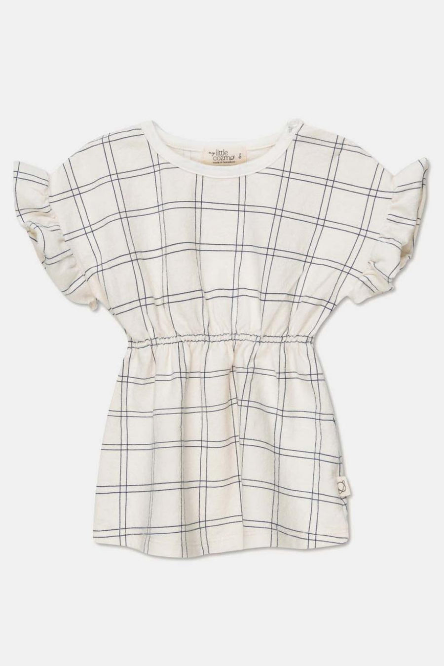 Plaid crepe baby dress - Ivory - Dresses
