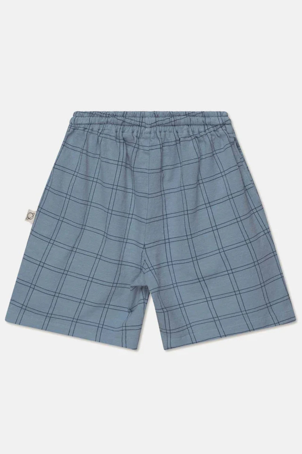 Plaid Crepe Bermuda Shorts - Sky Blue - 10Y - Shorts