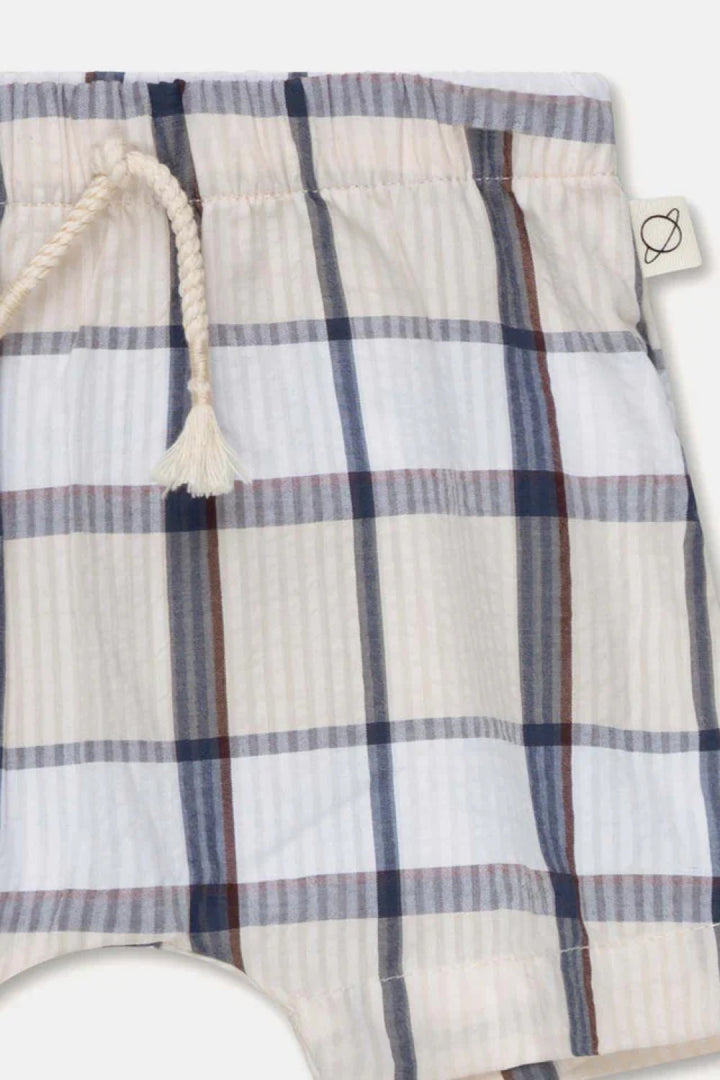 Plaid seersucker baby shorts - Unique - 6M - Shorts