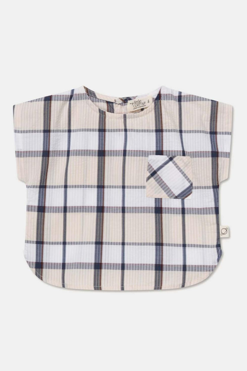 Plaid seersucker baby top - Unique - Shirt