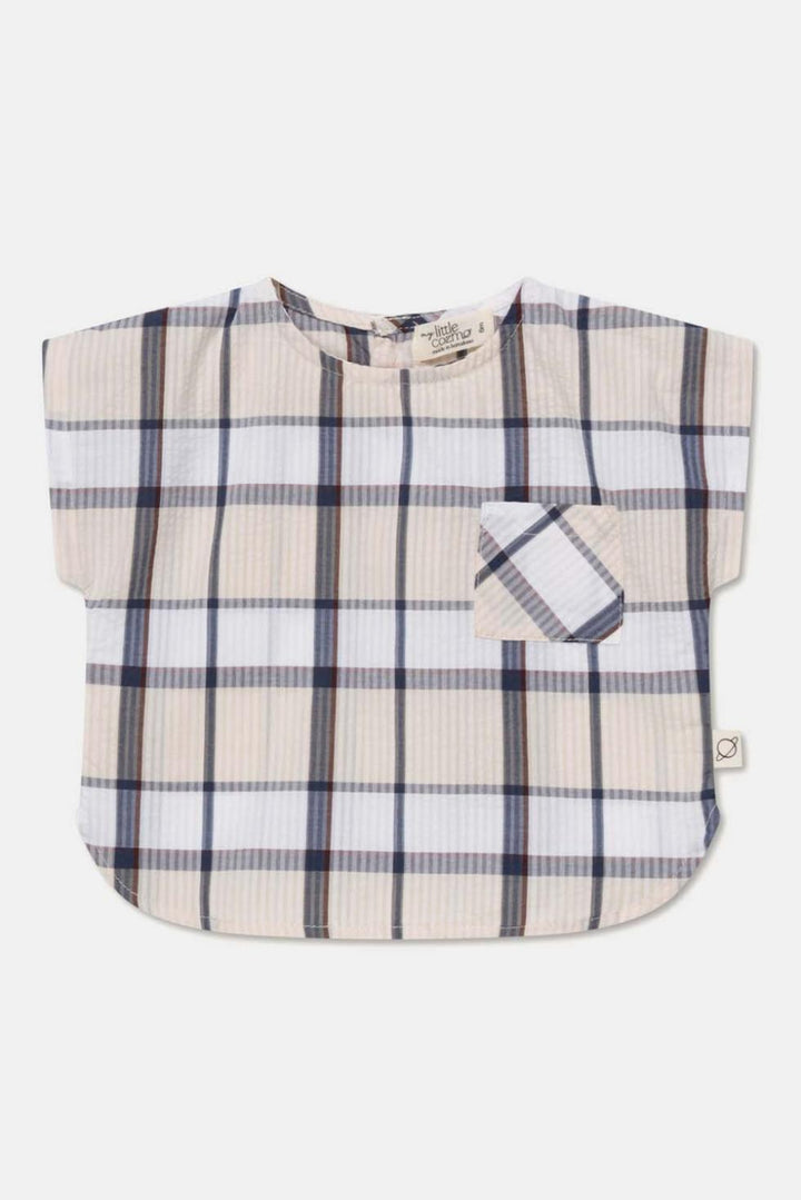 Plaid seersucker baby top - Unique - Shirt