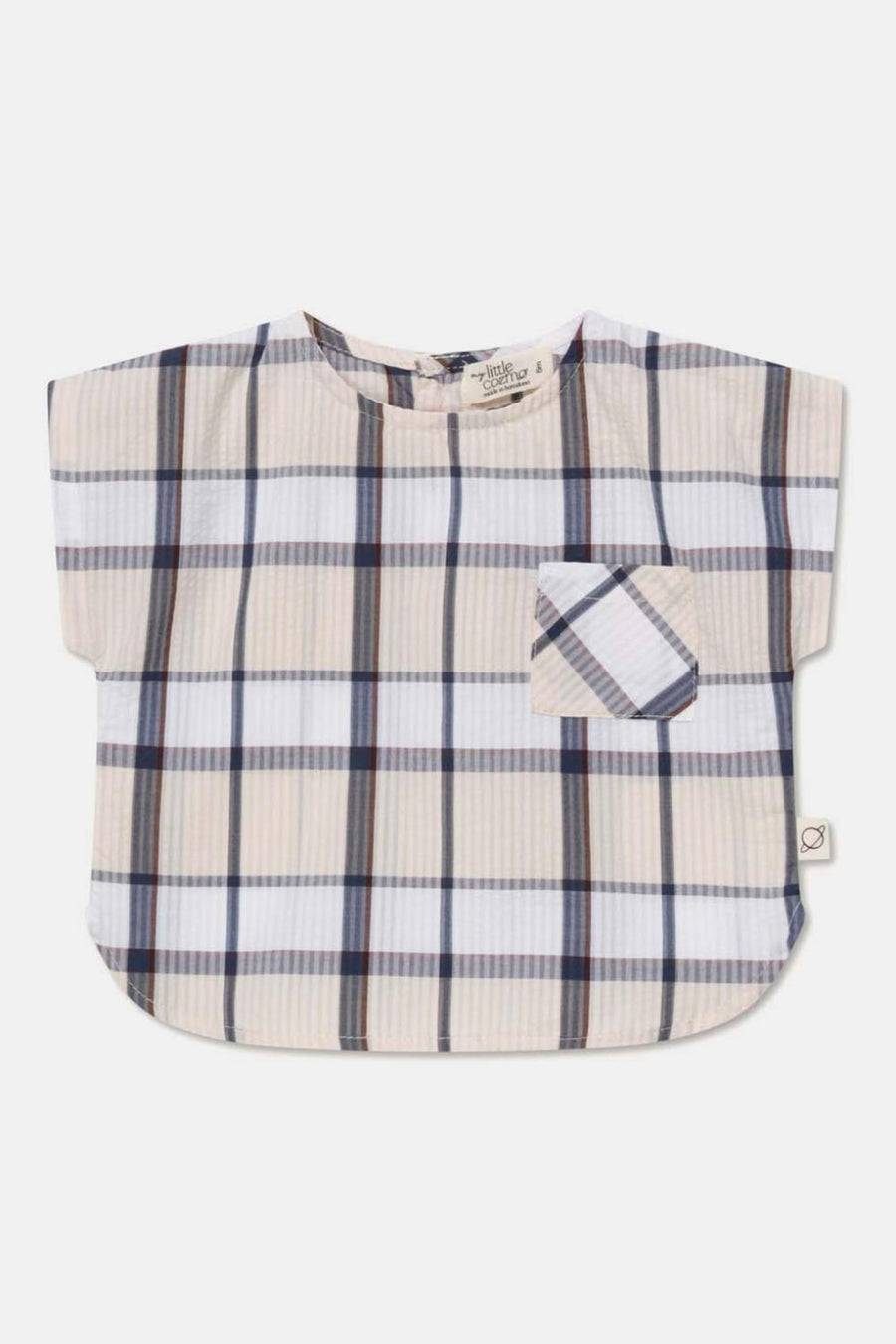 Plaid seersucker baby top - Unique - Shirt
