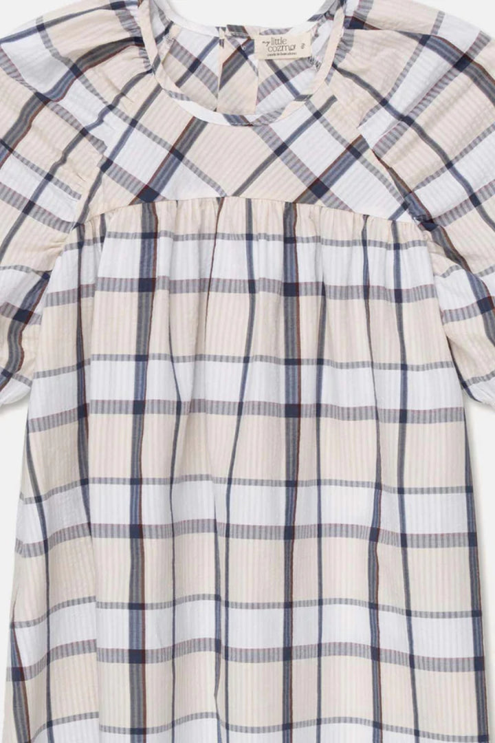 Plaid seersucker dress - Unique - Dresses