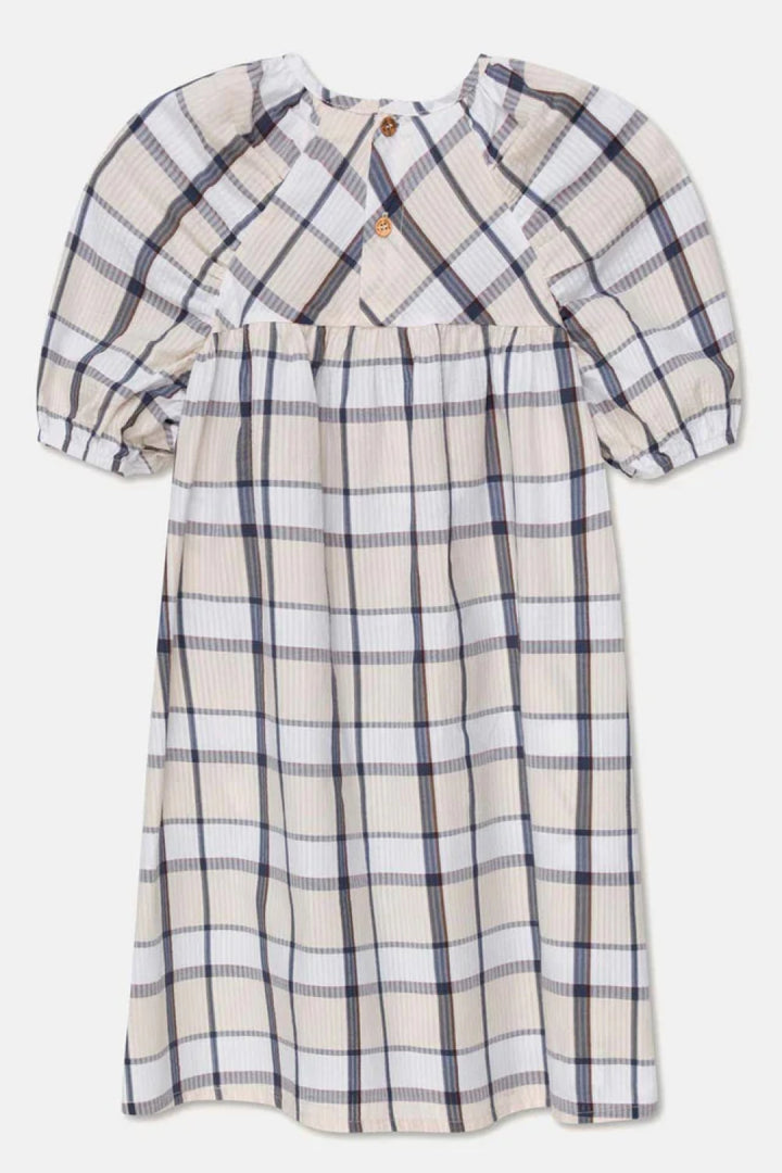 Plaid seersucker dress - Unique - Dresses