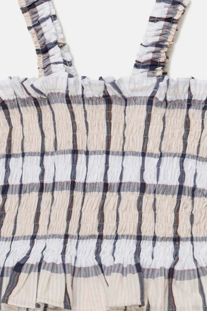 Plaid seersucker top - Unique - 6Y - Tank Top