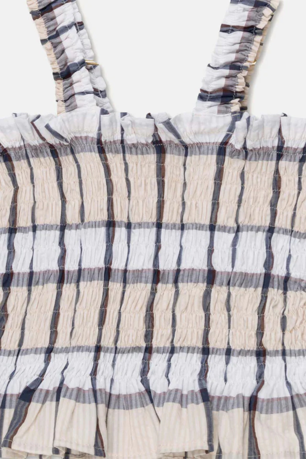 Plaid seersucker top - Unique - 6Y - Tank Top