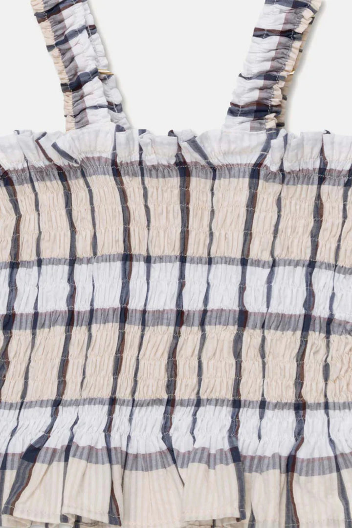 Plaid seersucker top - Unique - 6Y - Tank Top