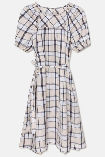 Plaid seersucker woman dress - Unique - S - Dresses