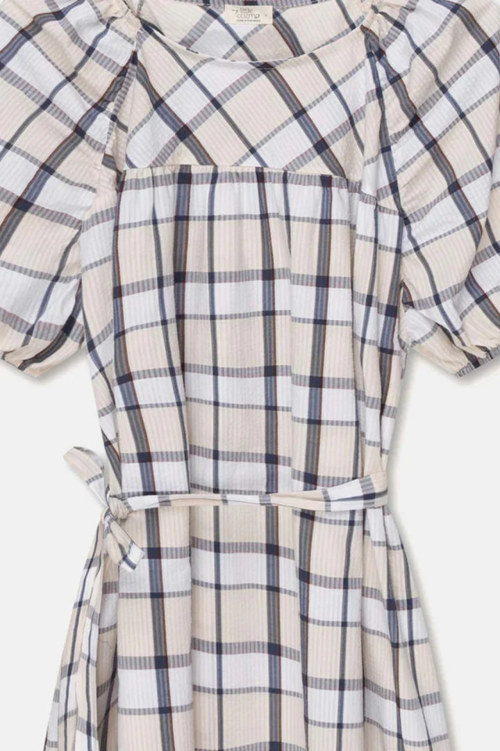 Plaid seersucker woman dress - Unique - S - Dresses