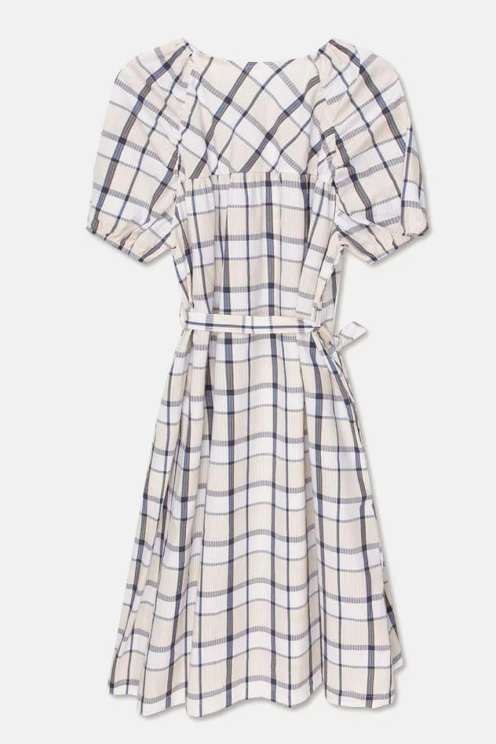 Plaid seersucker woman dress - Unique - S - Dresses