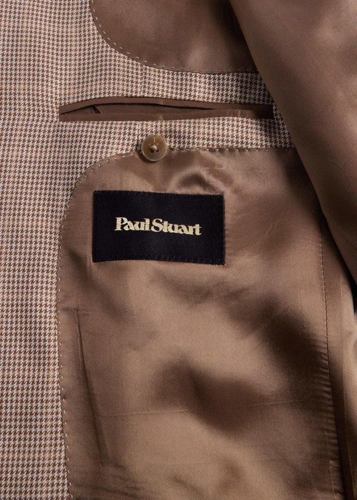 Plaid Summer Jacket - Tan - 44 - Blazer