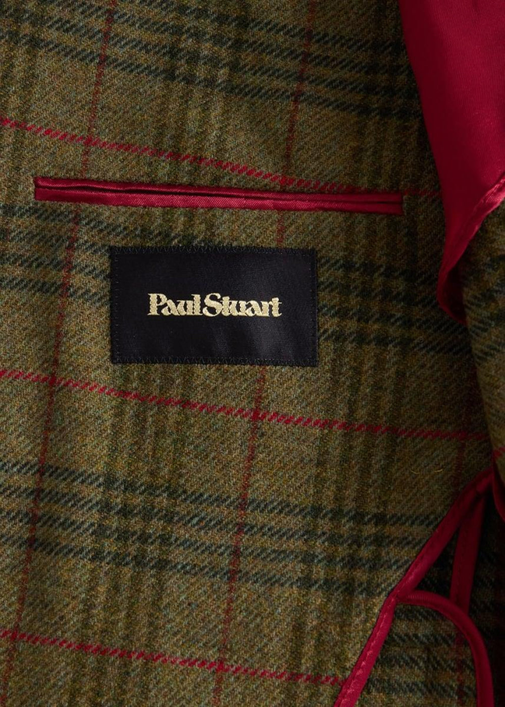 Plaid Two Button Suit - Olive - Suit