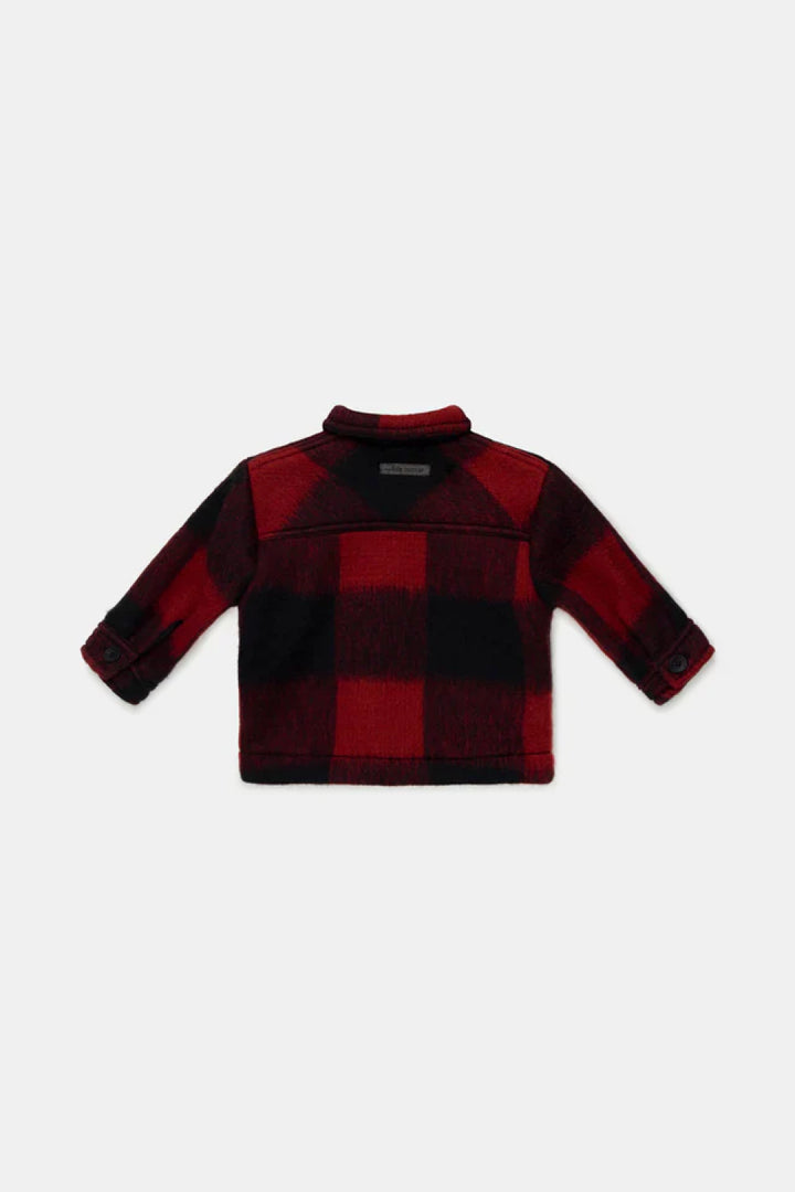 Plaid wool baby overshirt - Unique - Overshirt