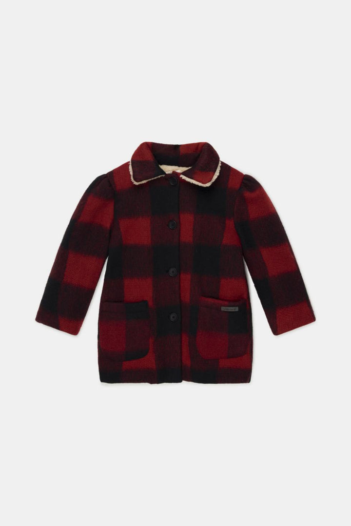 Plaid wool coat - Unique - Coat