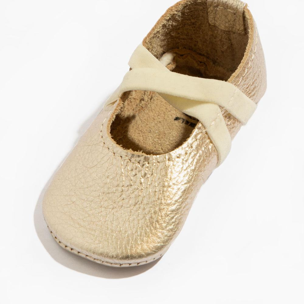 Platinum Ballet Slipper Baby Shoe - ’Flats - Baby Kids Adult All’