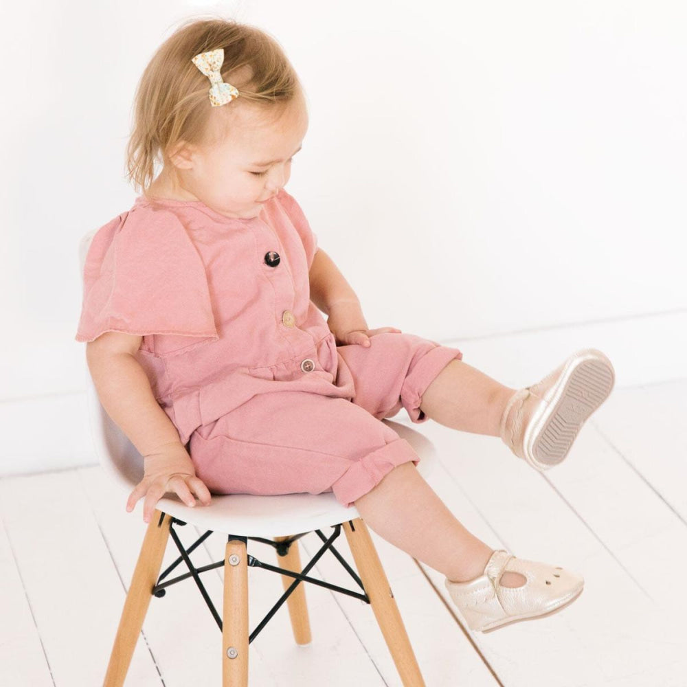 Platinum Mary Jane Baby Shoe - ’Flats - Baby Kids Adult All’
