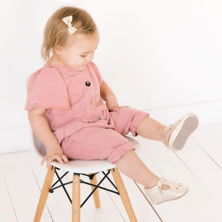 Platinum Mary Jane Baby Shoe - ’Flats - Baby Kids Adult All’