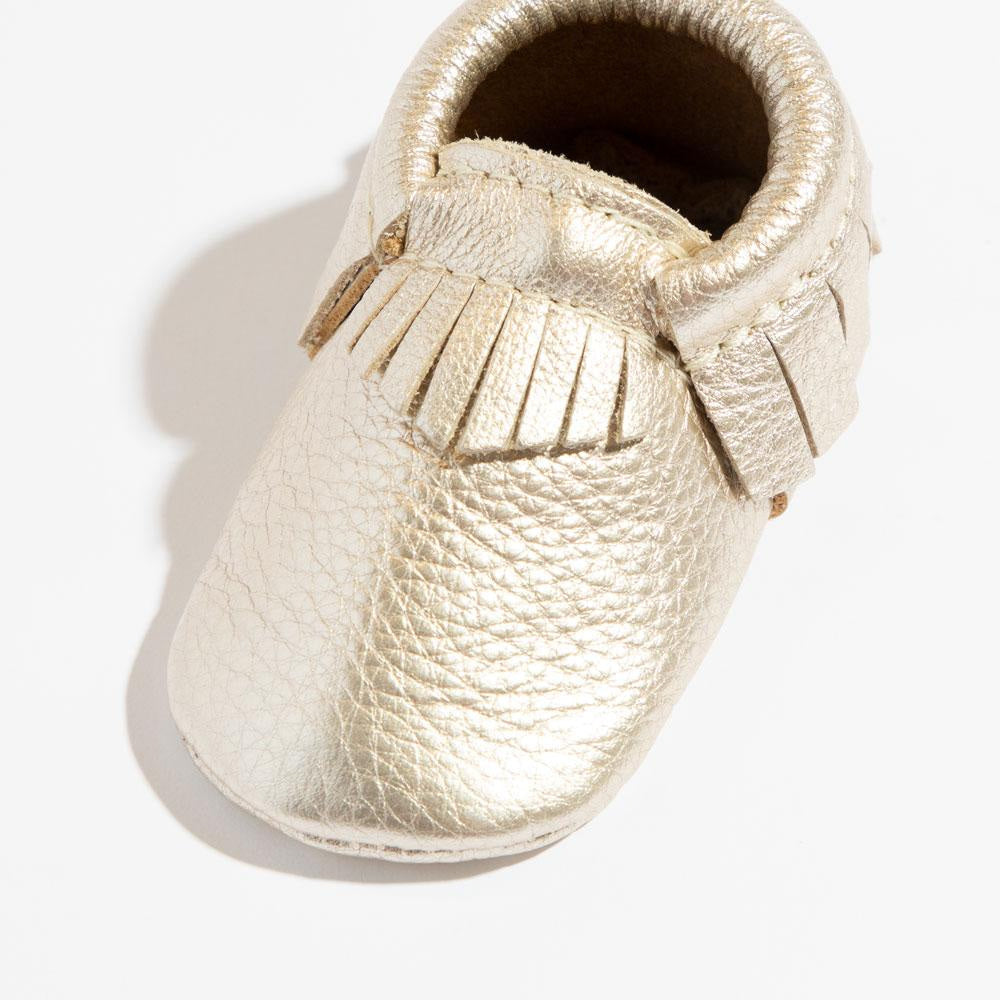 Platinum Moccasin Baby Shoe - ’Moccasin - Kids Adult’