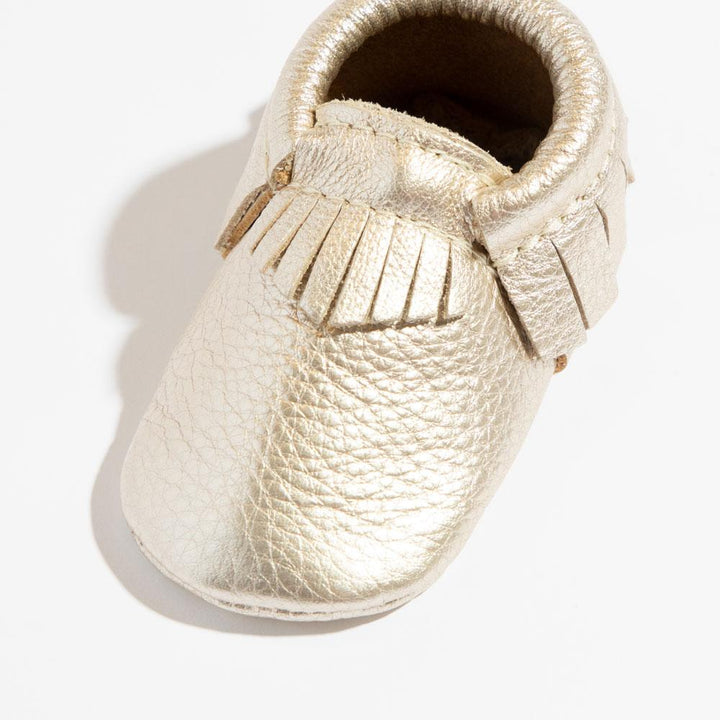 Platinum Moccasin Baby Shoe - ’Moccasin - Kids Adult’