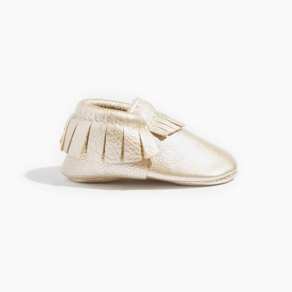 Platinum Moccasin Baby Shoe - ’Moccasin - Kids Adult’
