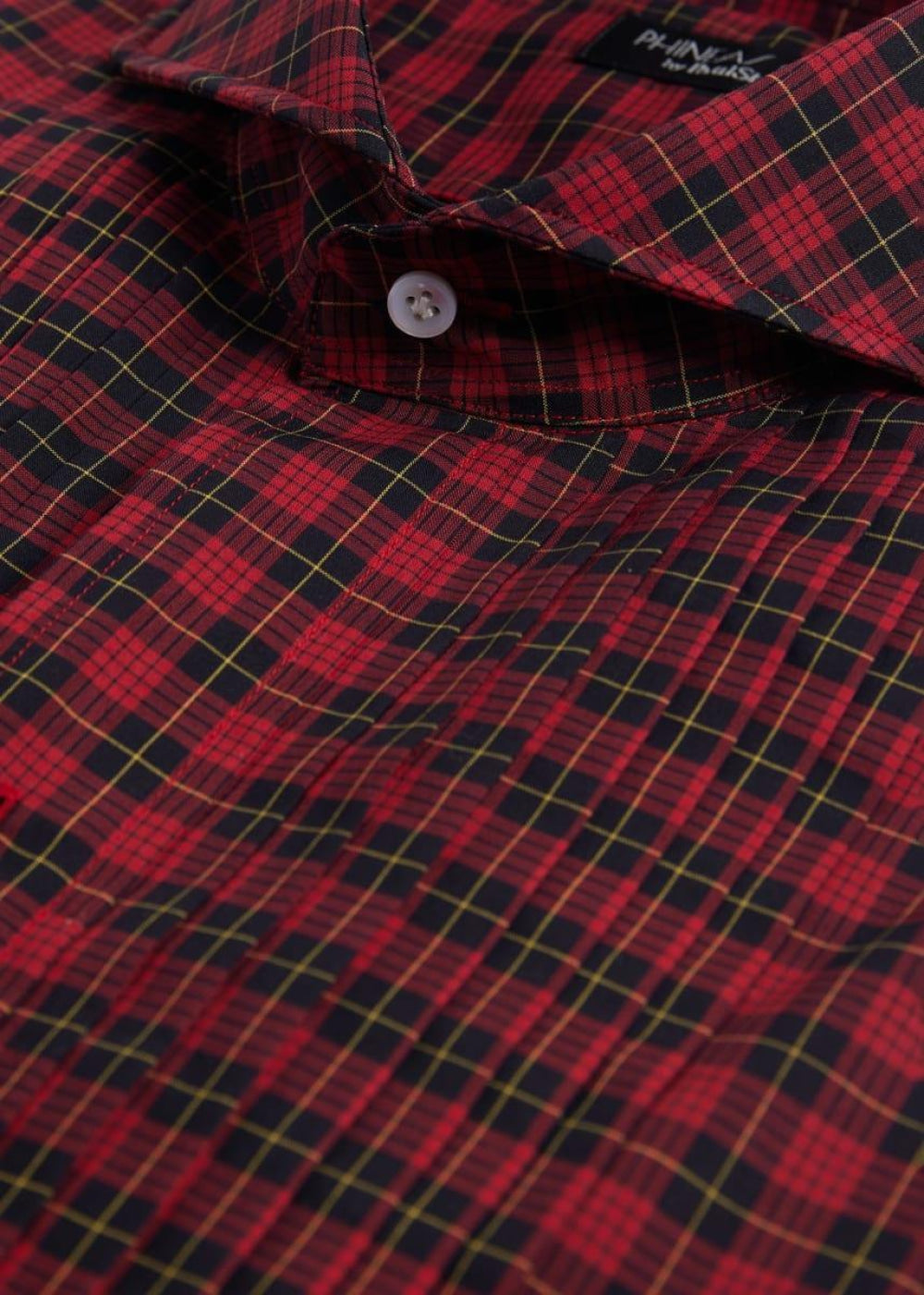 Pleated Front Formal Shirt - Red - Dress Shirt