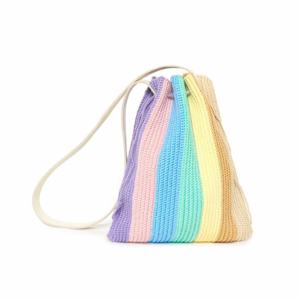 Pleated - Multicolored - One Size - Shoulder Bag