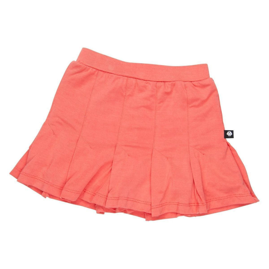 Pleated Skort - Deep Sea Coral - XXS (3-12M)