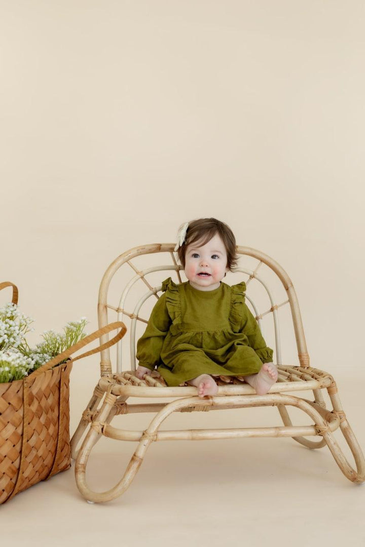 Kimber Long Sleeve Dress - Avocado