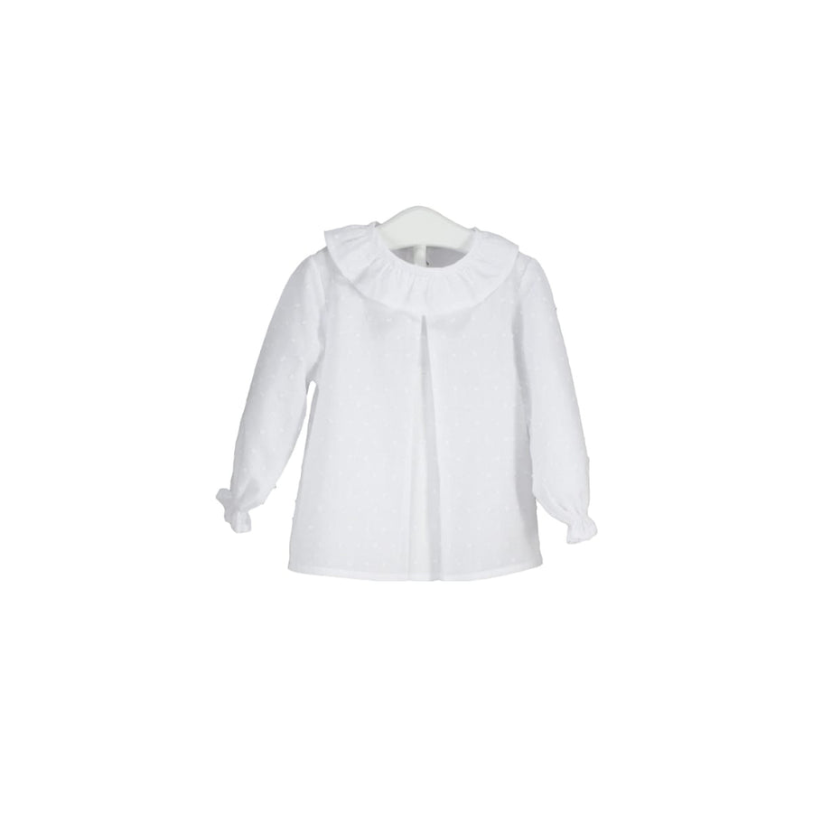 Plumeti Blouse - White - Blouse