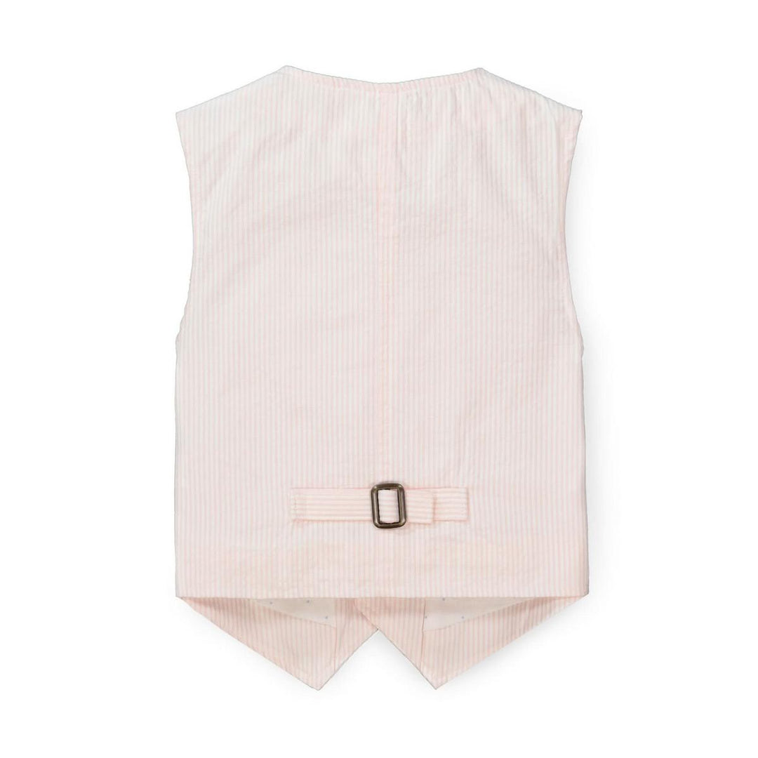 Seersucker Suit Vest Light Pink - Light Pink Seersucker