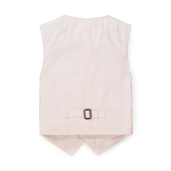 Seersucker Suit Vest Light Pink - Light Pink Seersucker