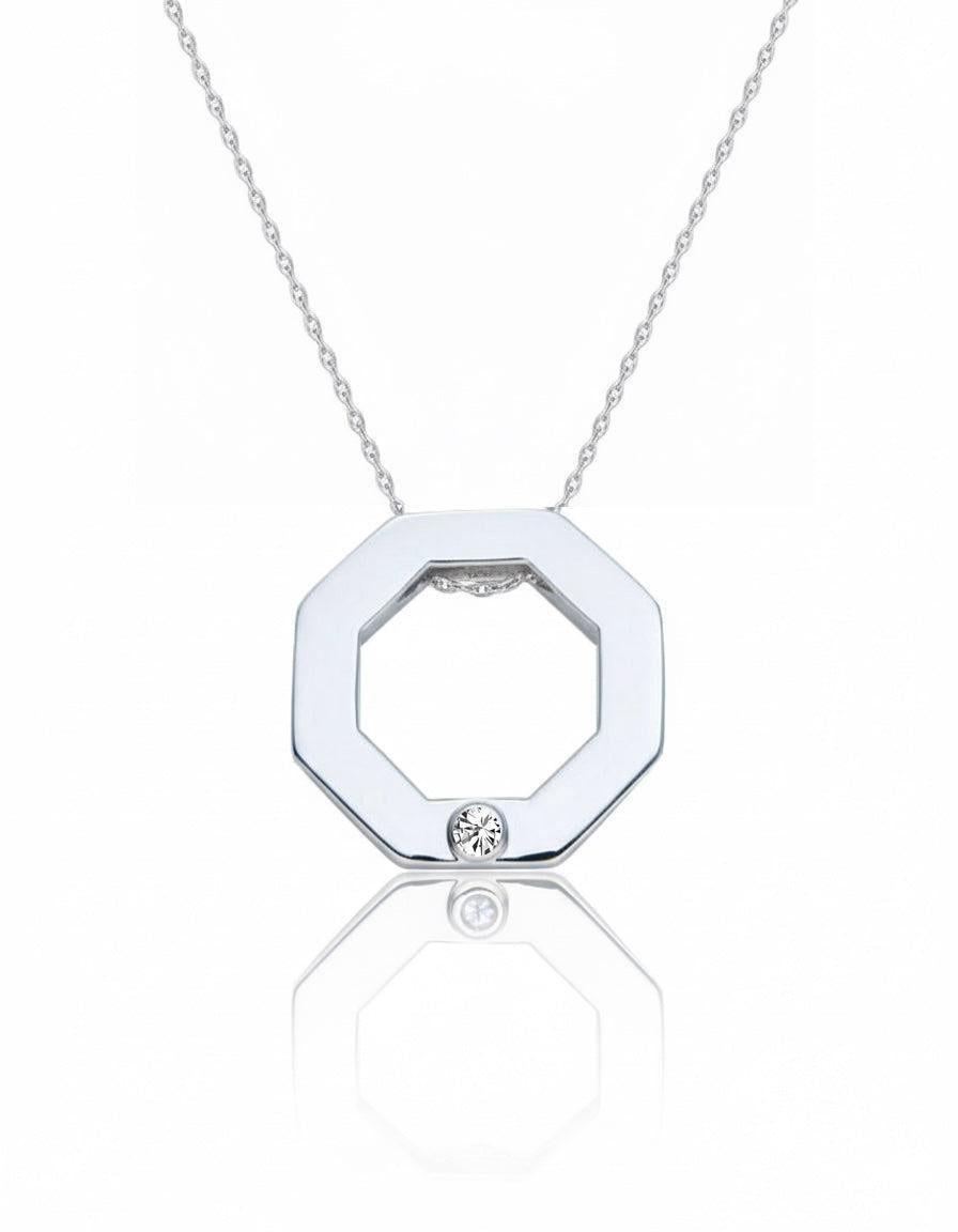 Sterling Silver Geometric " Harmony" necklace