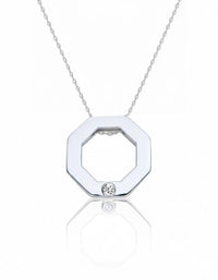 Sterling Silver Geometric " Harmony" necklace