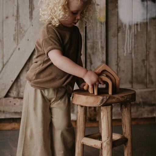 The Wide Leg Trouser - Sand Pants The Simple Folk 