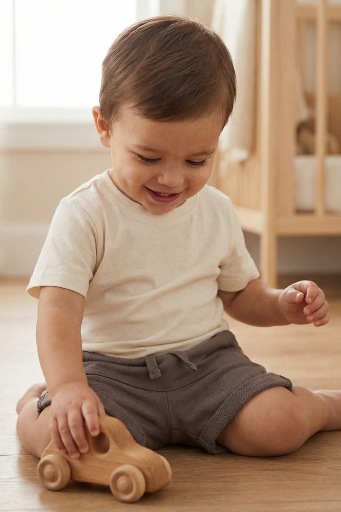 Pocket O’ Sunshine Baby Shorts - Graphite - Shorts