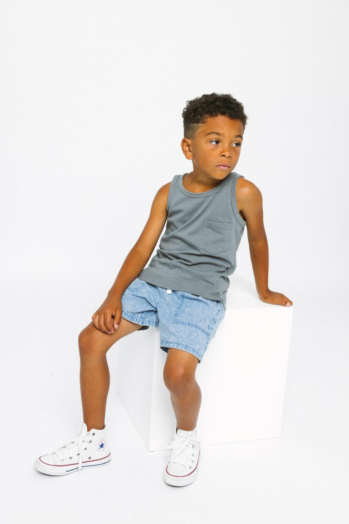 Pocket Tank - Charcoal - Tank Top