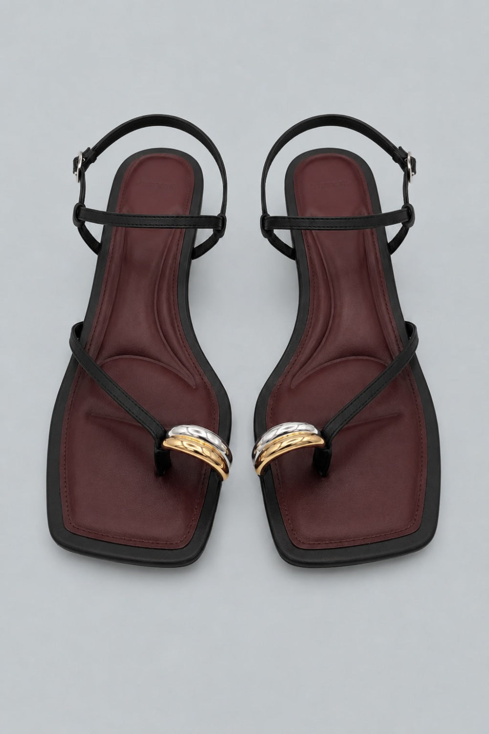 Polli Kitten Heel Sandals - Black - 7.5 - Loafers
