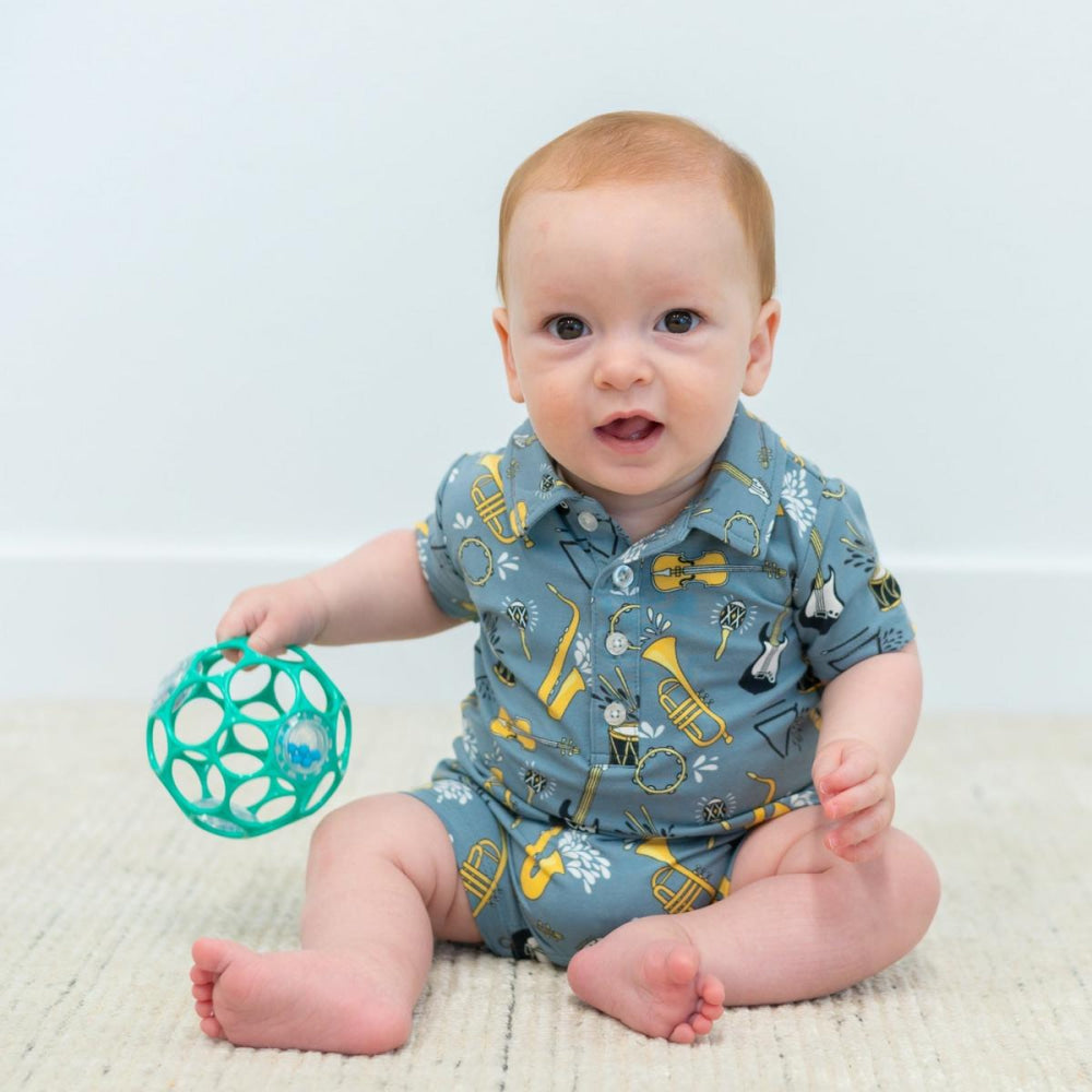 Polo Romper - On That Note - Romper